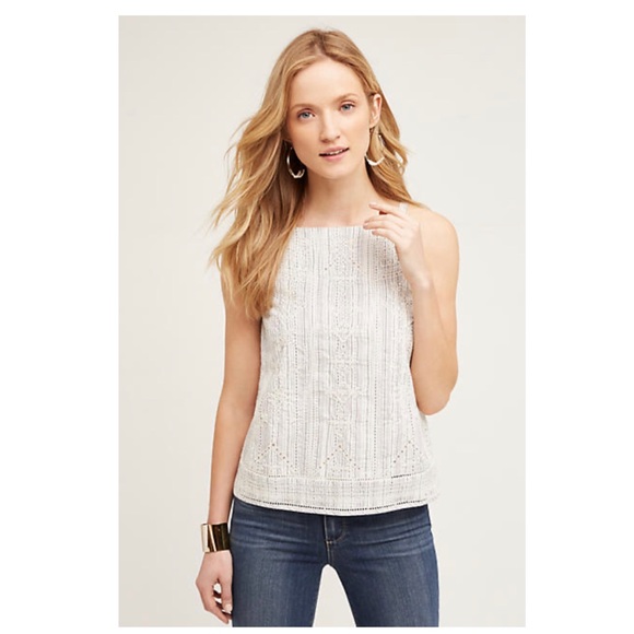 Anthropologie Tops - Vanessa Virginia Anthro Altura Embroidered Blouse